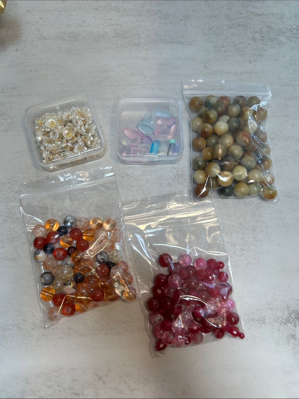 Craft! Assorted Bead Craft Set - Pink, Red, Orange, Multicolor